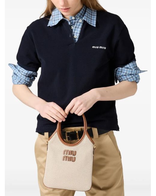 Miu Miu Natural Ivy Tote Bag