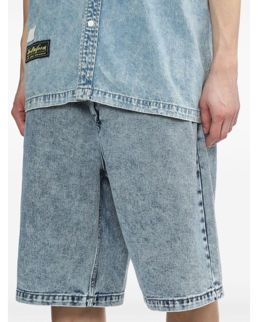 Izzue Jeans-Shorts mit Logo-Patch in Blue für Herren