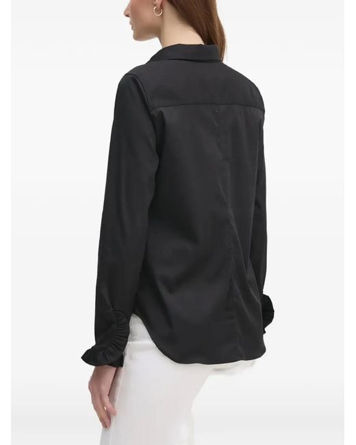 Mos Mosh Black Mmmattie Ruffled-Cuff Shirt