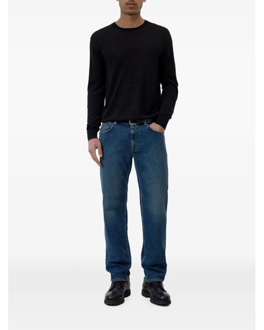 Closed Black Crew-Neck Sweater for men