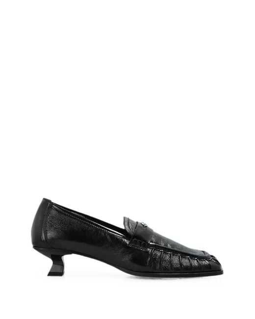 DIESEL Black D-Amber Patent Leather Pumps