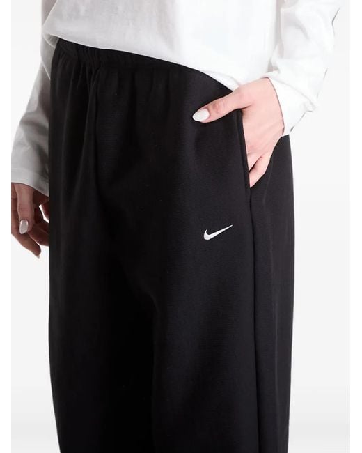 Nike Black Studio Fleece Track Pants