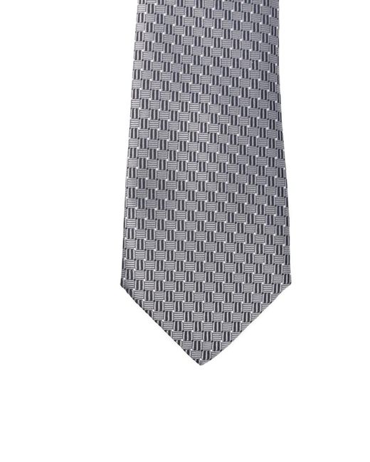 Canali White Patterned Tie for men