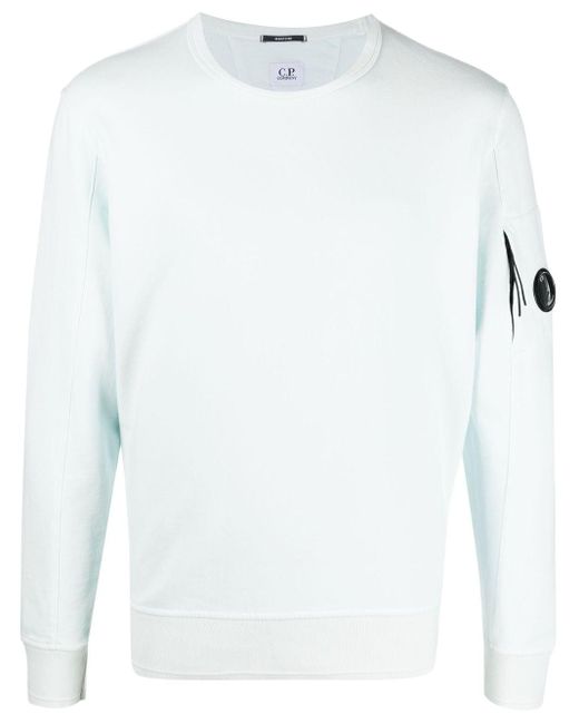 C.P. Company Patch Sweater Logo in Blue 