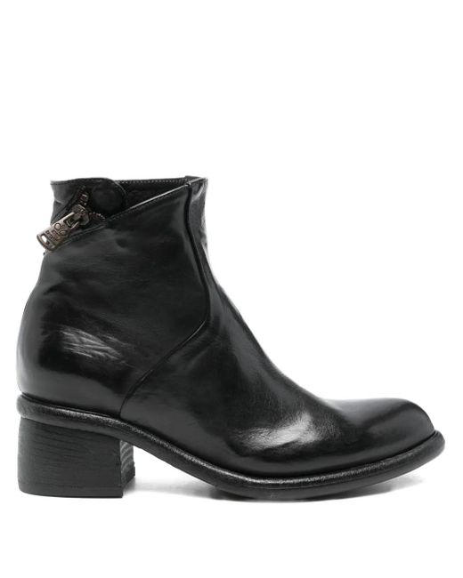 KING TARTUFOLI Black 50Mm Zip-Detail Ankle Boots