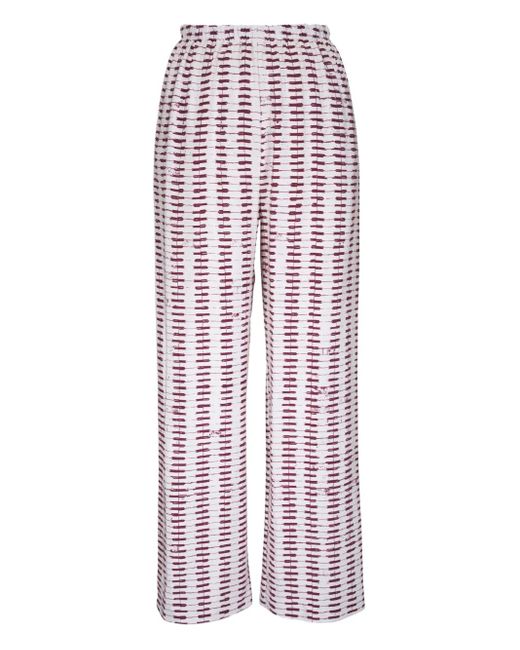 Peter Cohen Red Striped Trousers
