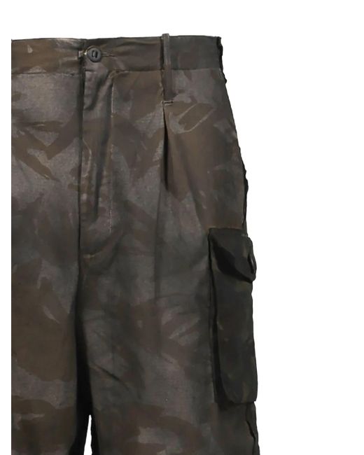 PROTOTYPES Gray Camo-Print Cargo Pants for men