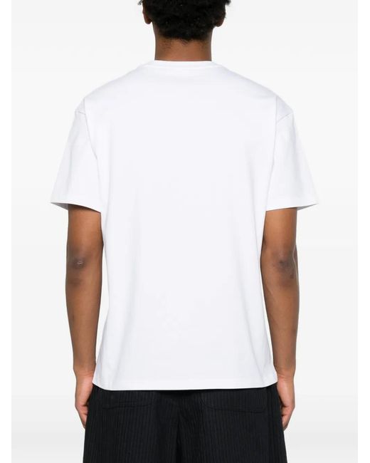Givenchy White Logo-Print T-Shirt for men