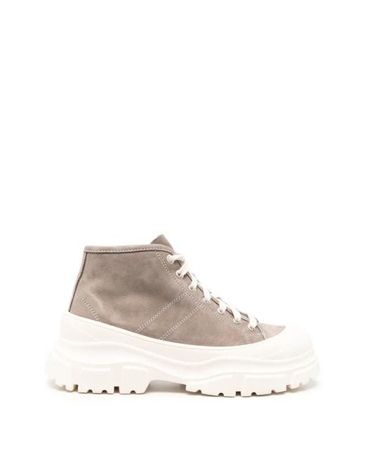 Sofie D'Hoore White Fairway Chunky-Sole High-Top Sneakers