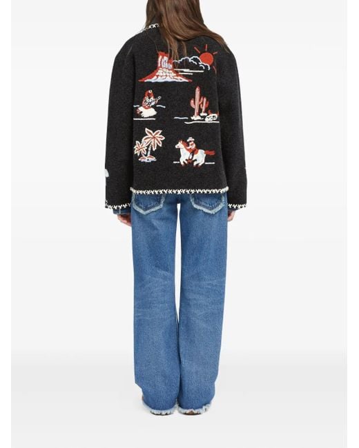 Alanui Black Remember Me Jacke
