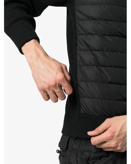 Canada Goose Black Hybridge Knit Jacket for men