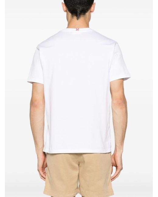 Camiseta Austin Mc2 Saint Barth de hombre de color White