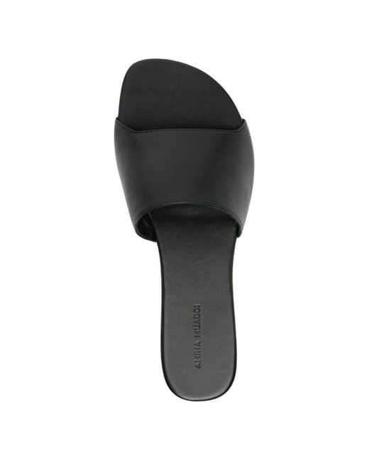 AMINA MUADDI Black Bianca Sandals