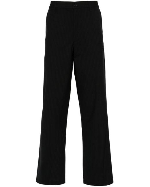 Wide Twist pinstripe trousers sunflower de hombre de color Black