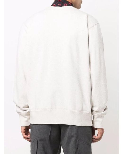 Isabel Marant White Ecru Cotton-blend Sweatshirt for men