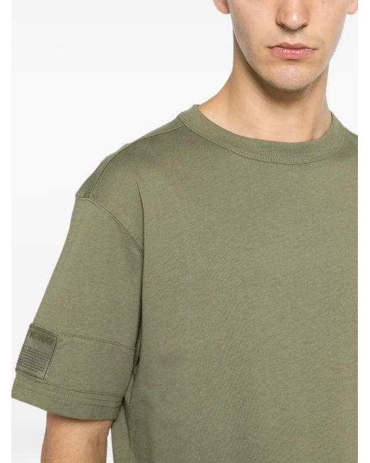 K-Way Green Fantome Sleeve-Label T-Shirt for men