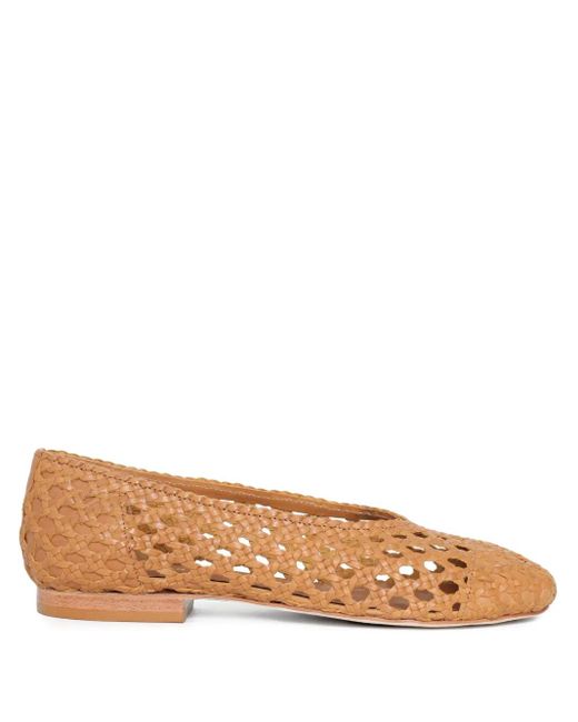 Pumps Con Suola Piatta di Sarah Chofakian in Brown