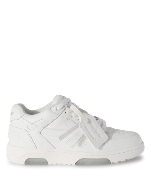 Off-White c/o Virgil Abloh White Out Of Office Leather Sneakers