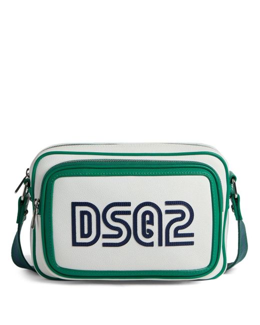 DSquared² Green Logo-print Shoulder Bag for men