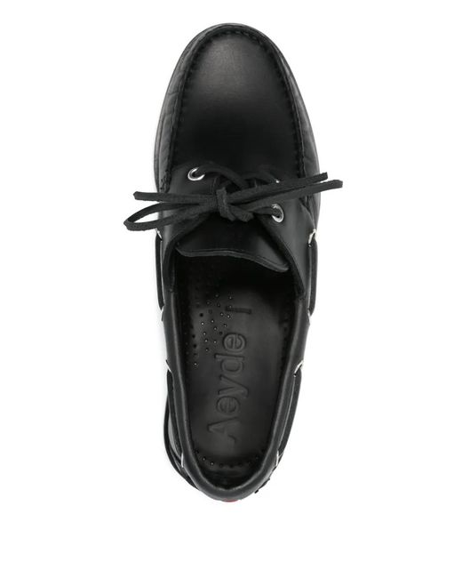 Aeyde Black Harris Loafers