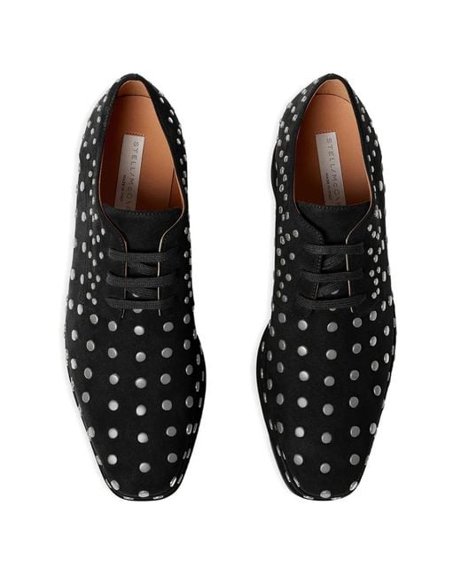 Stella McCartney Black Elyse Studded Derby Shoes