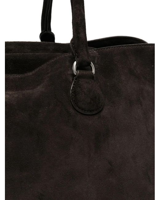OSOI Black Key Charm Suede Shoulder Bag