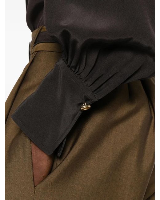 Joseph Black "Camilia" Blouse Satin Twill