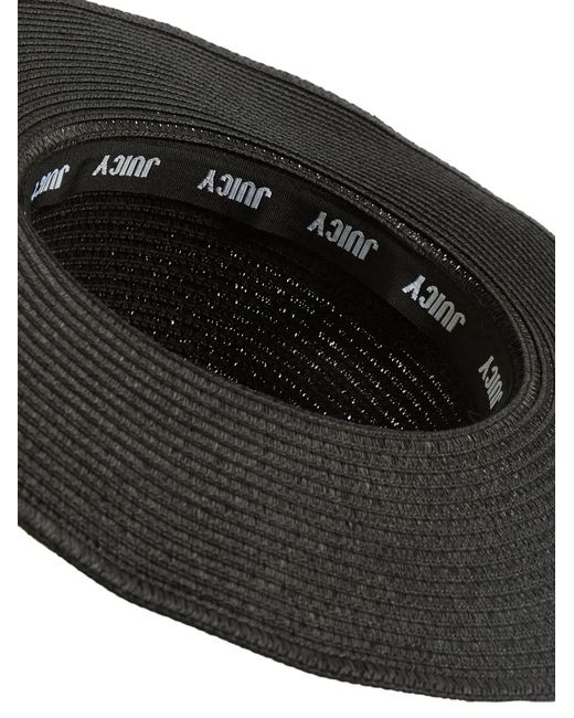 Juicy Couture Black Logo-Embellished Wide-Brim Cowboy Hat