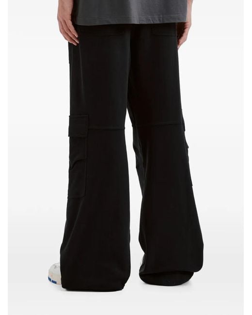we11done Cargohose Mit Logo-Patch in White für Herren