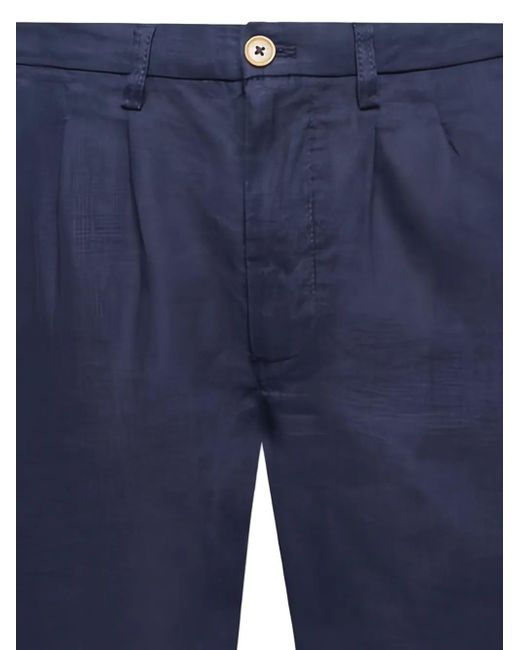 Peninsula Blue Linen Shorts for men