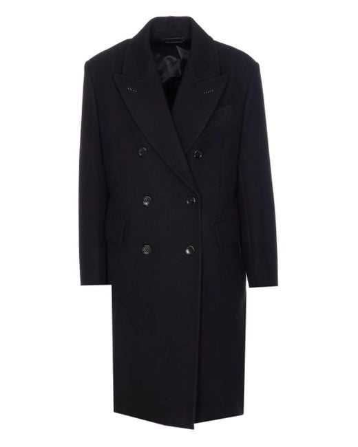 メンズ Tom Ford ダブルコート Black
