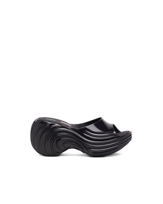 DIESEL White X Melissa Platform Wave Sandals