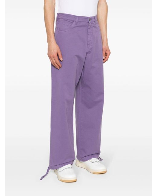 Societe Anonyme Purple Fabien Straight-leg Trousers