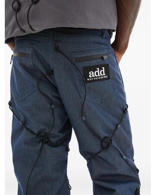 Who Decides War Blue Straight-Leg Trousers for men