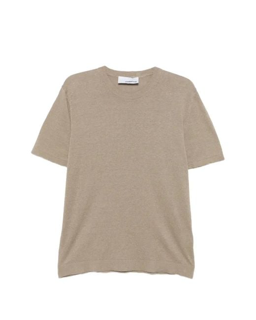 Costumein Natural Sofia Fine-Knit Short-Sleeve T-Shirt for men