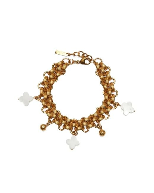 Labelled Jewellery Metallic Mila Chain-Link Clover Bracelet