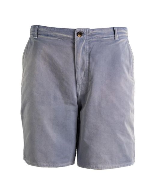 Prada Gray Logo-Patch Gabardine Shorts for men