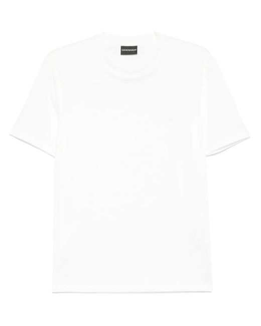 Camiseta con logo estampado Emporio Armani de hombre de color White