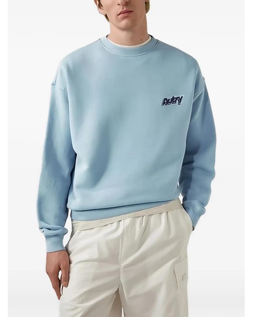 Autry Blue Logo-Patch Sweatshirt