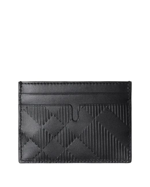 Burberry Black Leather Cardholder for men