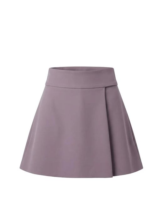 Valentino Garavani Purple A-Line Mini Skirt