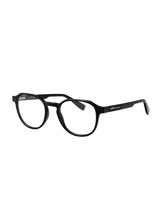 Lacoste Black Round-Frame Glasses for men