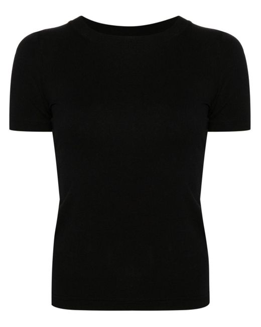 Balenciaga Black Handwritten Rhinestone-Embellished T-Shirt