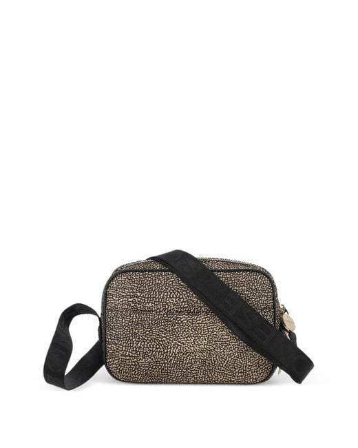 Borbonese Brown Printed Shoulder Bag