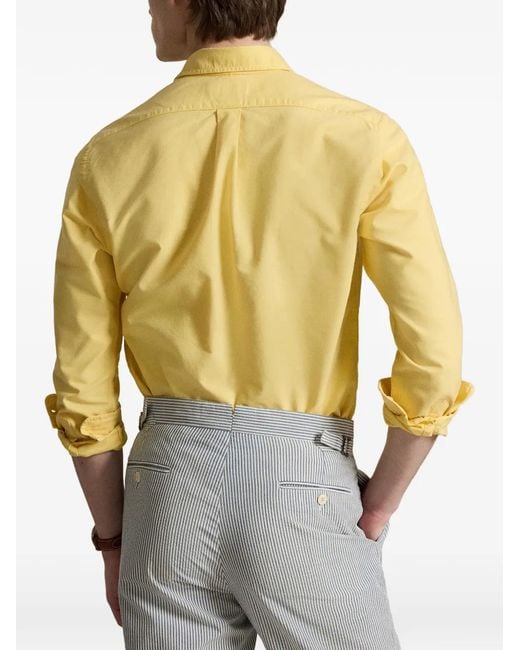 Polo Ralph Lauren Yellow Buttoned Shirt for men
