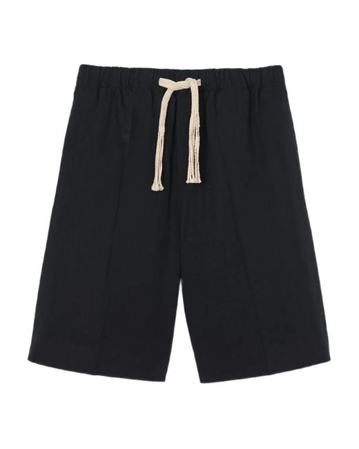 Pantalones cortos de algodón con cordones Sandro de hombre de color Black