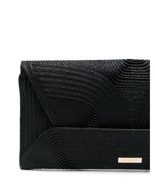 Aquazzura Black Vacanza Clutch Bag
