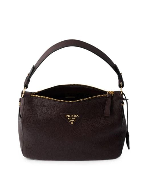 Prada Black Medium Leather Shoulder Bag