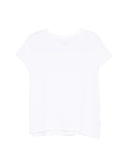 Majestic Filatures White Crew-Neck Short-Sleeve T-Shirt