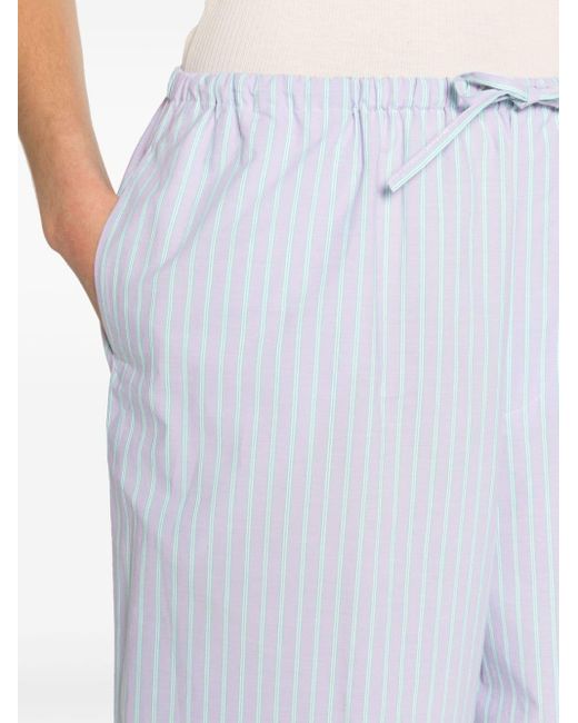 Baserange ストライプ ワイドパンツ ホワイト | Lyst 